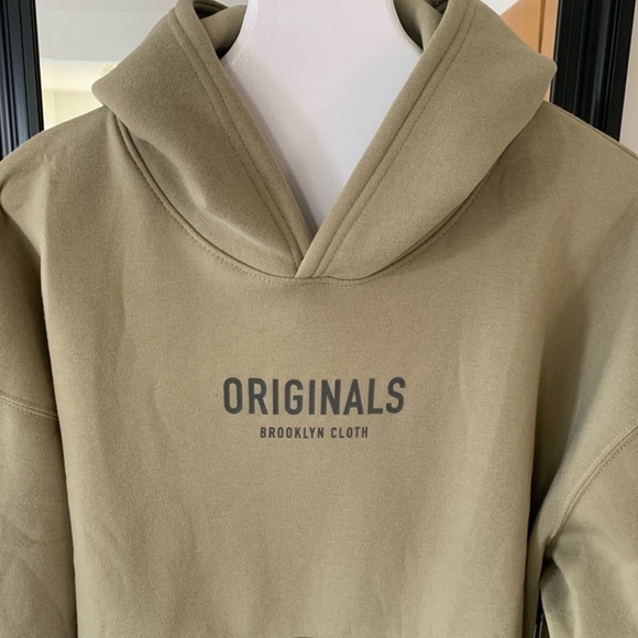 Brooklyn Cloth Originals Men's Tan Hoodie - Picture 4 of 6